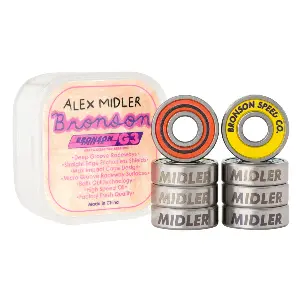 Bronson Speed Co. Alex Midler Pro G3 Skateboard Bearings (Set Of 8) 1