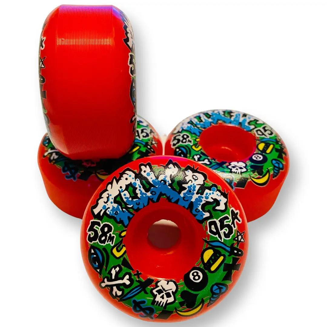 Toxic Team Med Hard Wheels 58Mm/95A 1