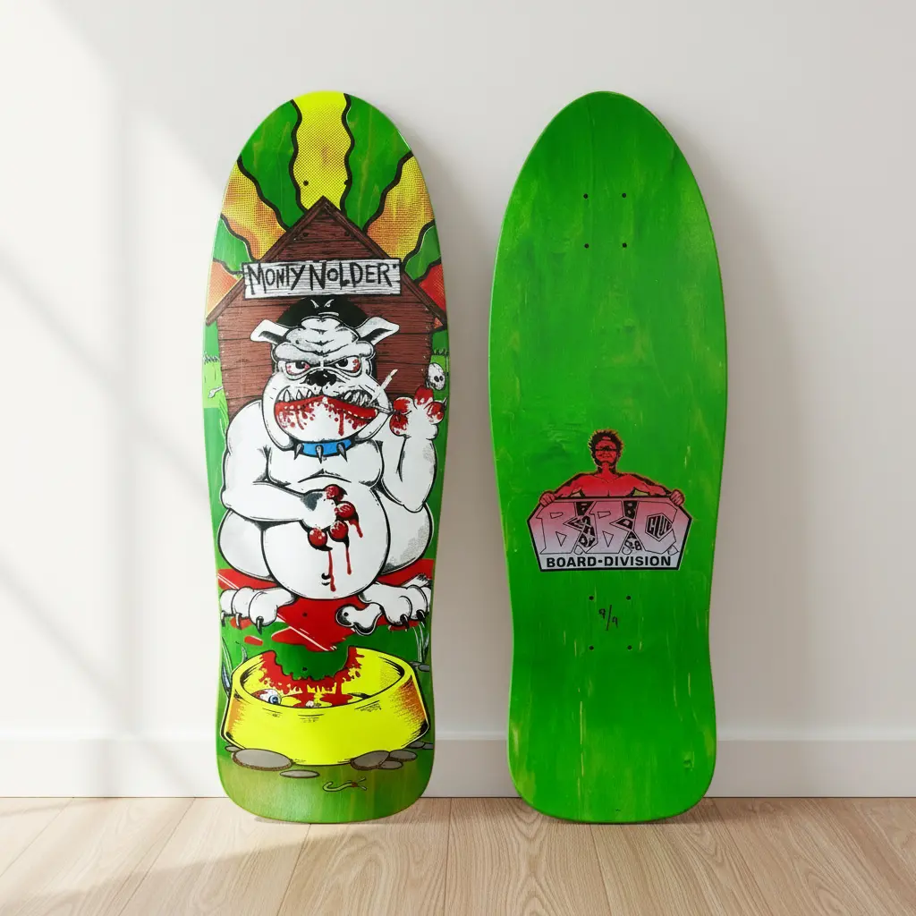 Monty Nolder Bbc Bulldog (#1) Limited Edition Deck 10.25"X31" Hand-Painted (1 Of 9) 1