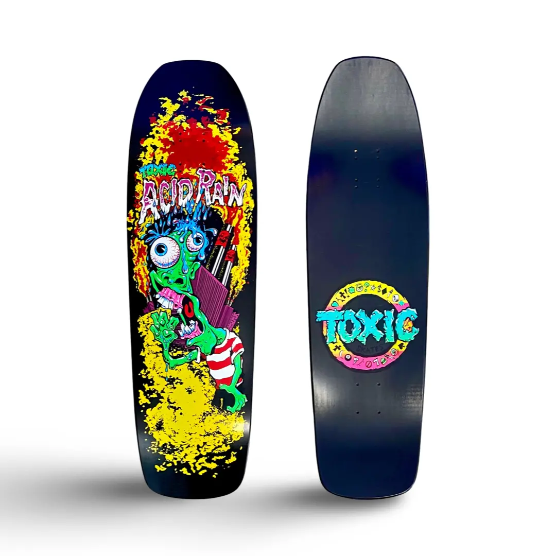 Acid Rain Shovel-Nose Deck 9.1"X32.5" Hand Painted 1