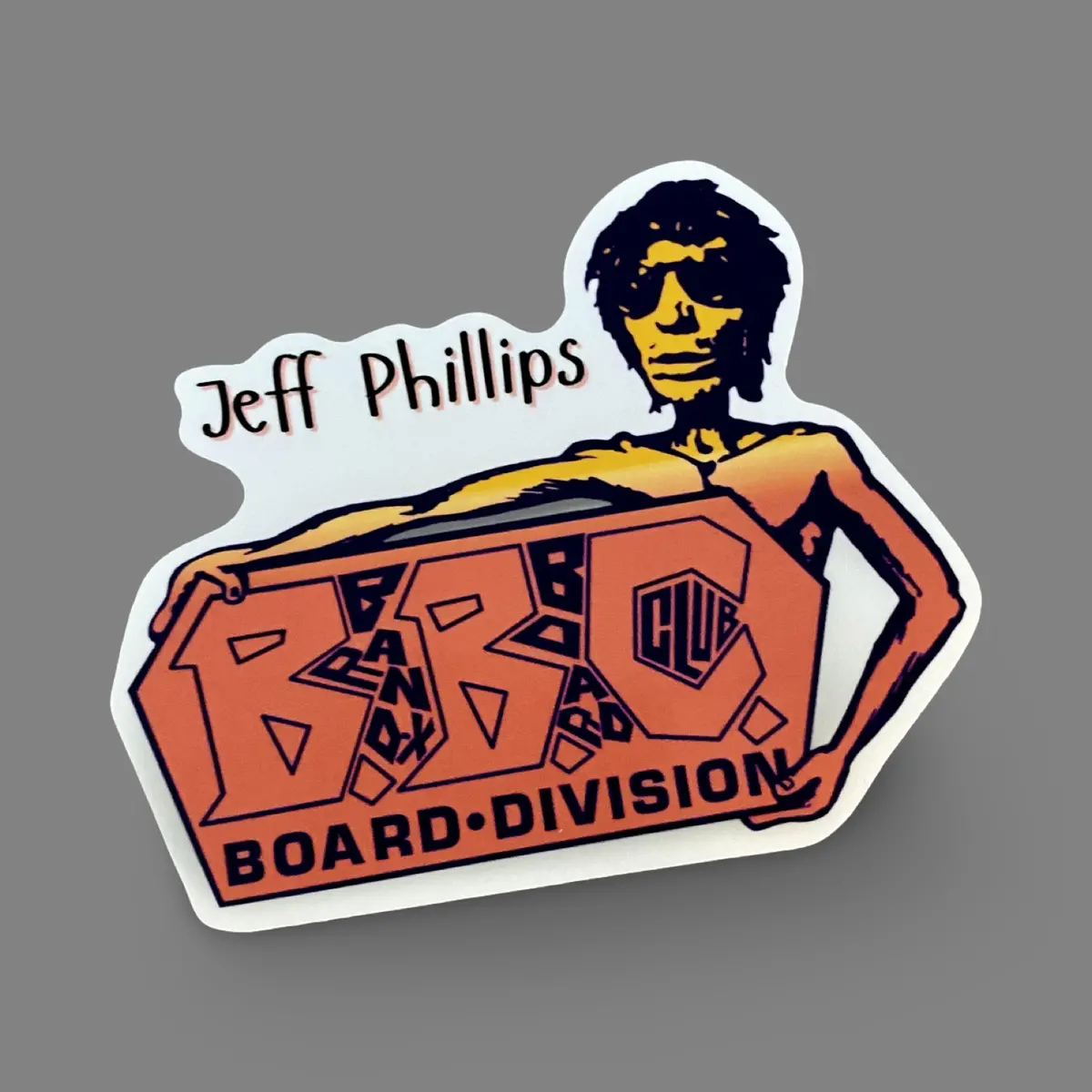 Jeff Phillips Tribute Bbc Sticker 4.5" 1