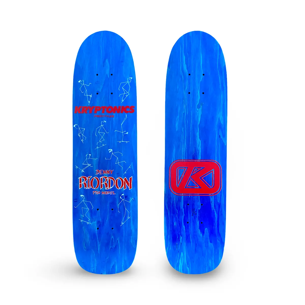 Denny Riordon Stick Man Freestyle Limited Edition Deck 7.3” X 27.75” Hand Painted (1 Of 5) 1