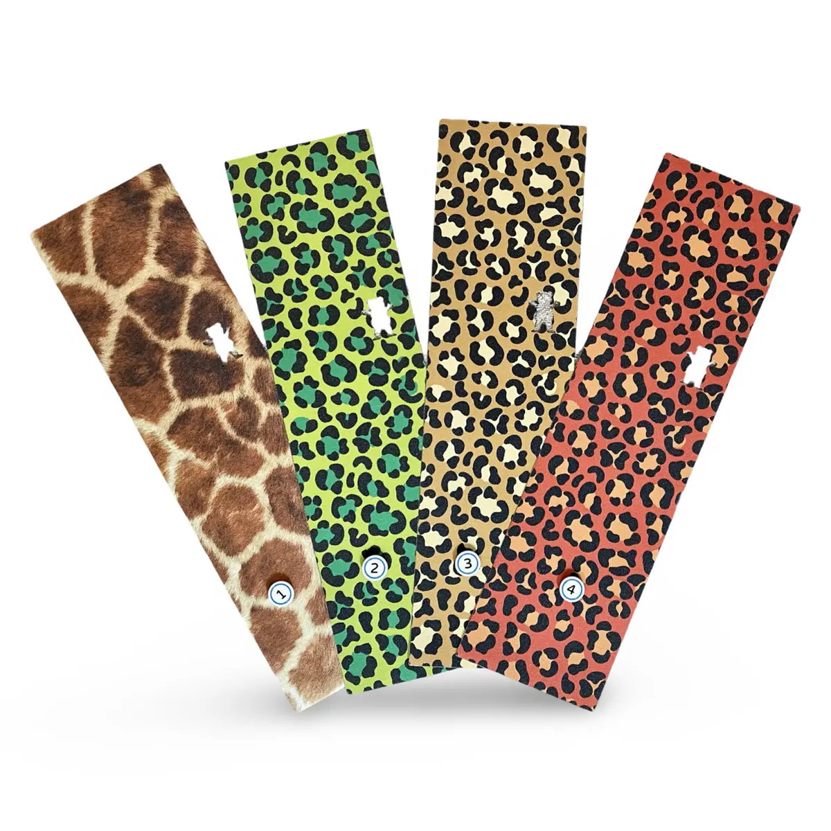 Grizzly Animal Print Grip Tape 9"X33” 1