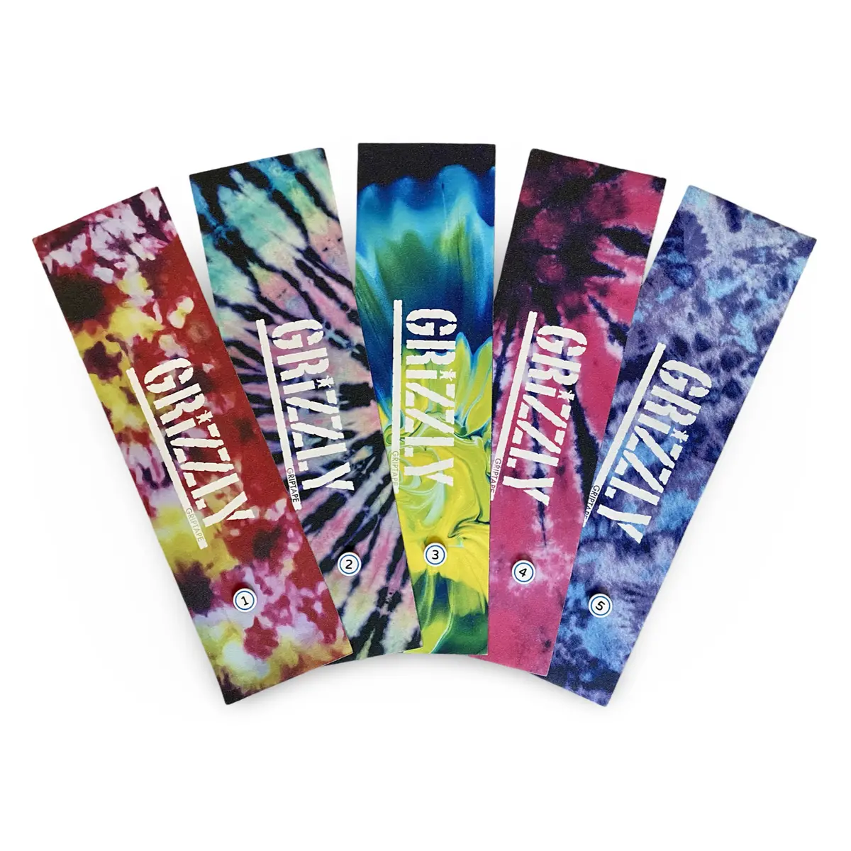 Grizzly Tie Dye Grip Tape 9"X33” 1