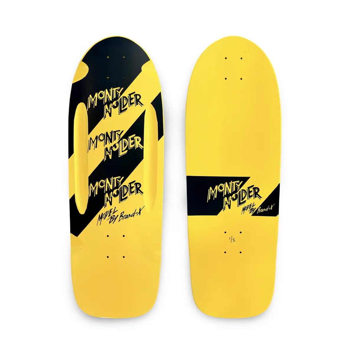 Monty Nolder Stripes Limited Edition Routed Deck 10”X30” Hand-Painted (1 Of 5) 1