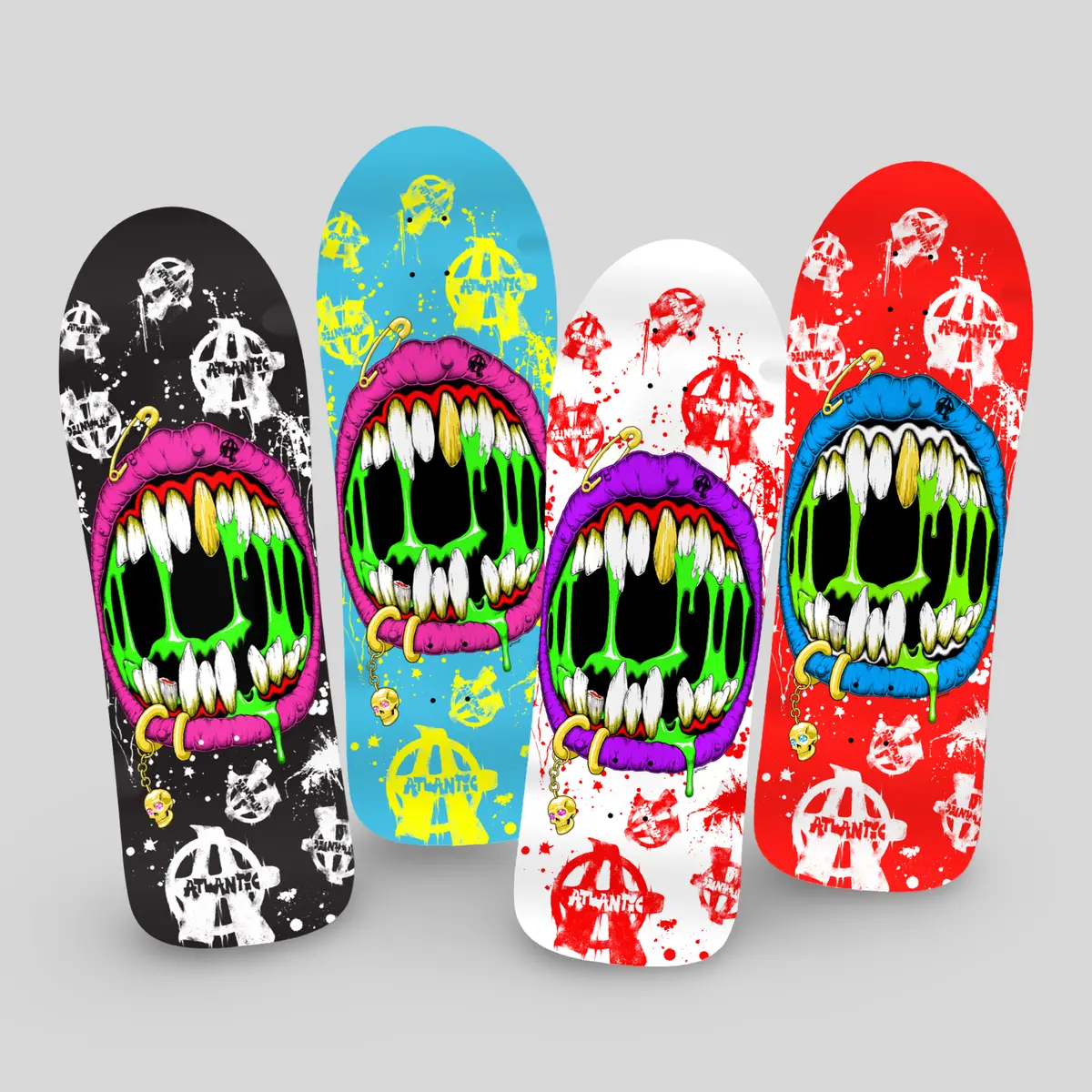 Slime Mouth Punked Limited Edition, Hand-Painted Deck (Pre-Order, January) 1