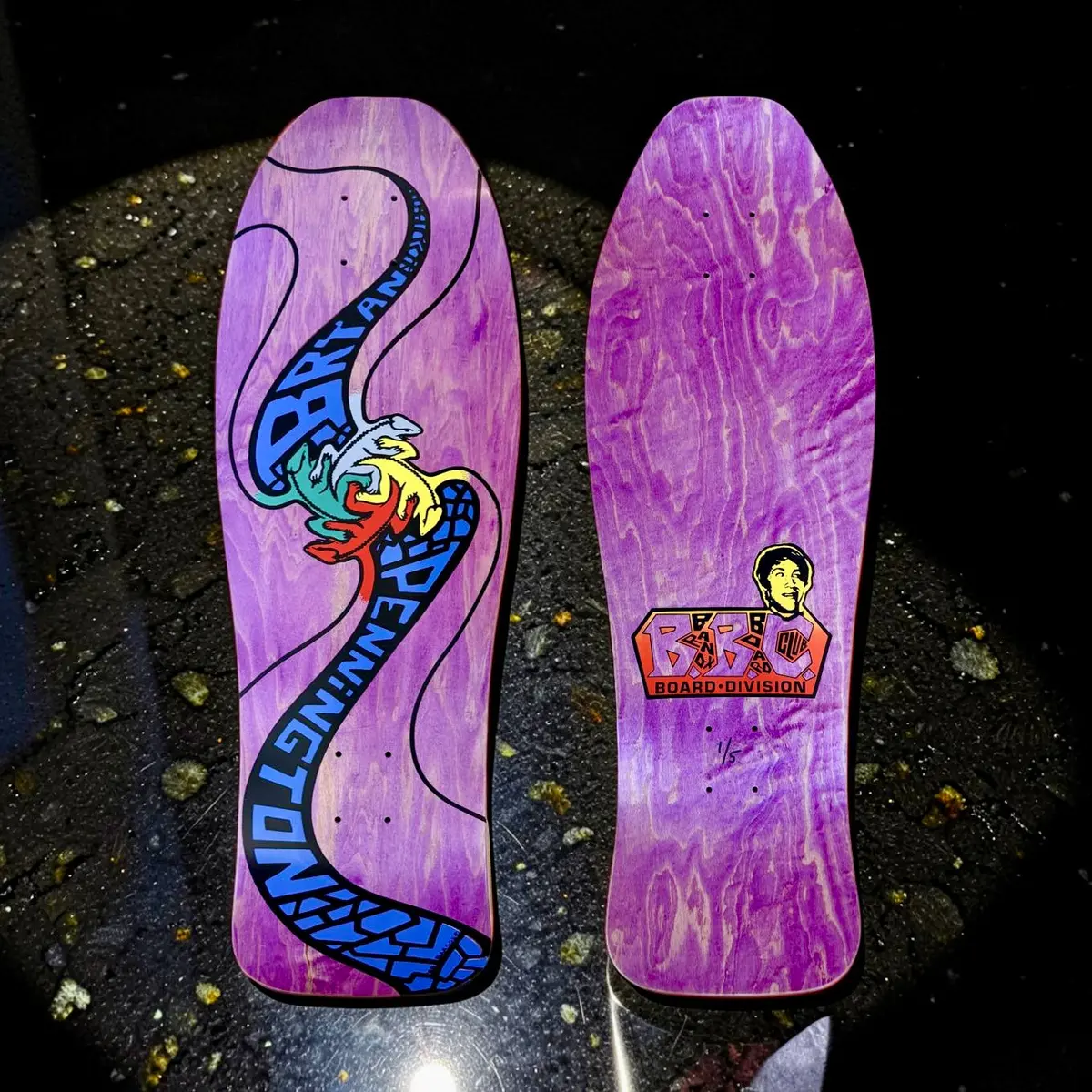 Bryan Pennington Bbc Escher Lizard, Limited Edition, Hand-Painted, Deck 10.3"X30.5" (1 Of 5) 1