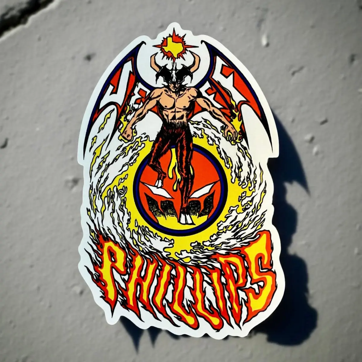 Jeff Phillips Devilman Big Bbc Sticker 5" 1