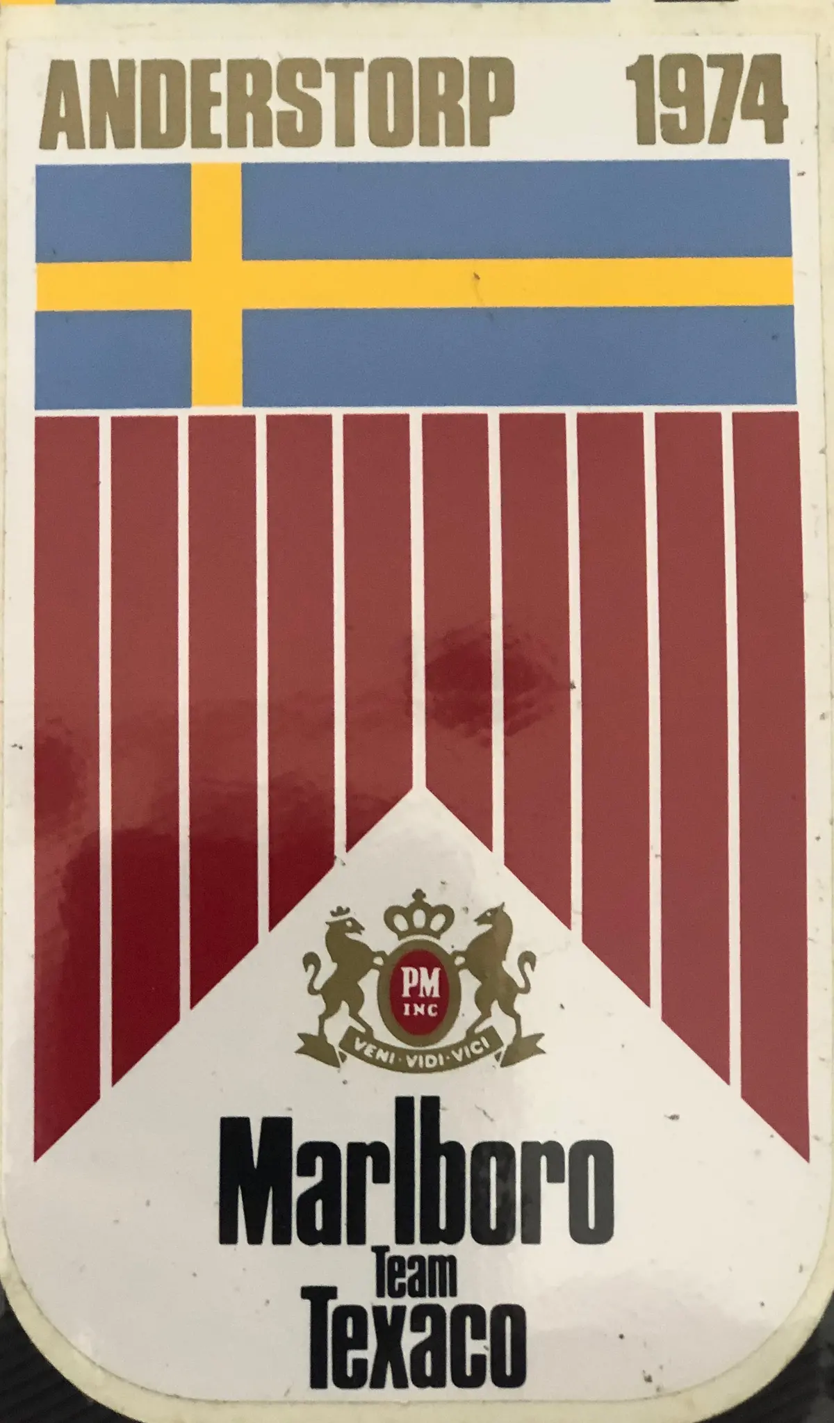 Marlboro Team Texaco - Swedish 1974 Flag Version 1