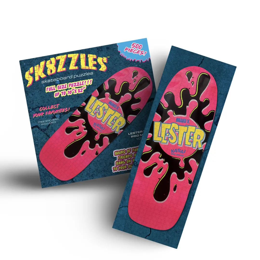 Lester Kasai Sk8zzle Skateboard Puzzle 12"X34" 1