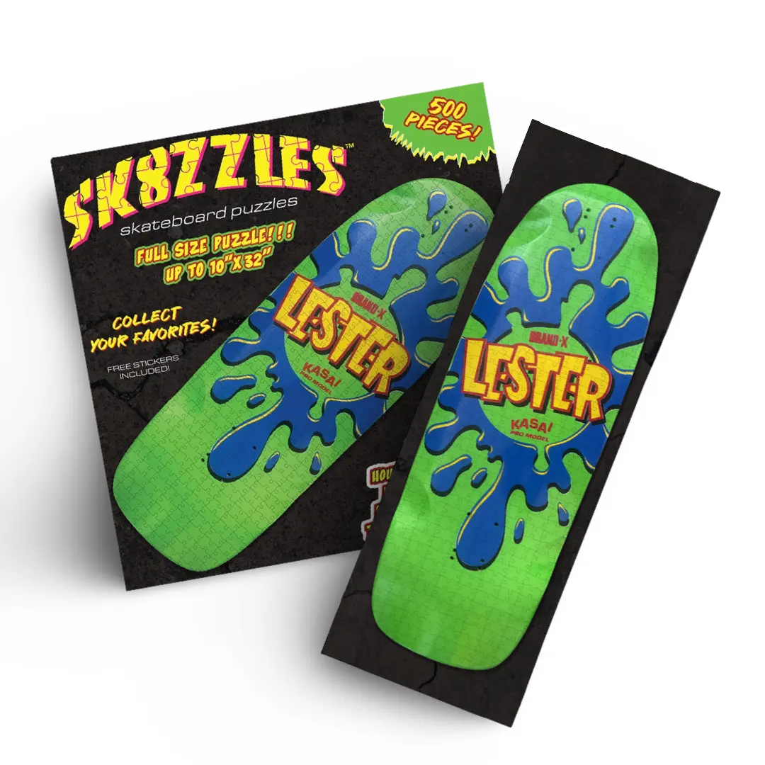 Lester Kasai Sk8zzle Skateboard Puzzle 12"X34" 1