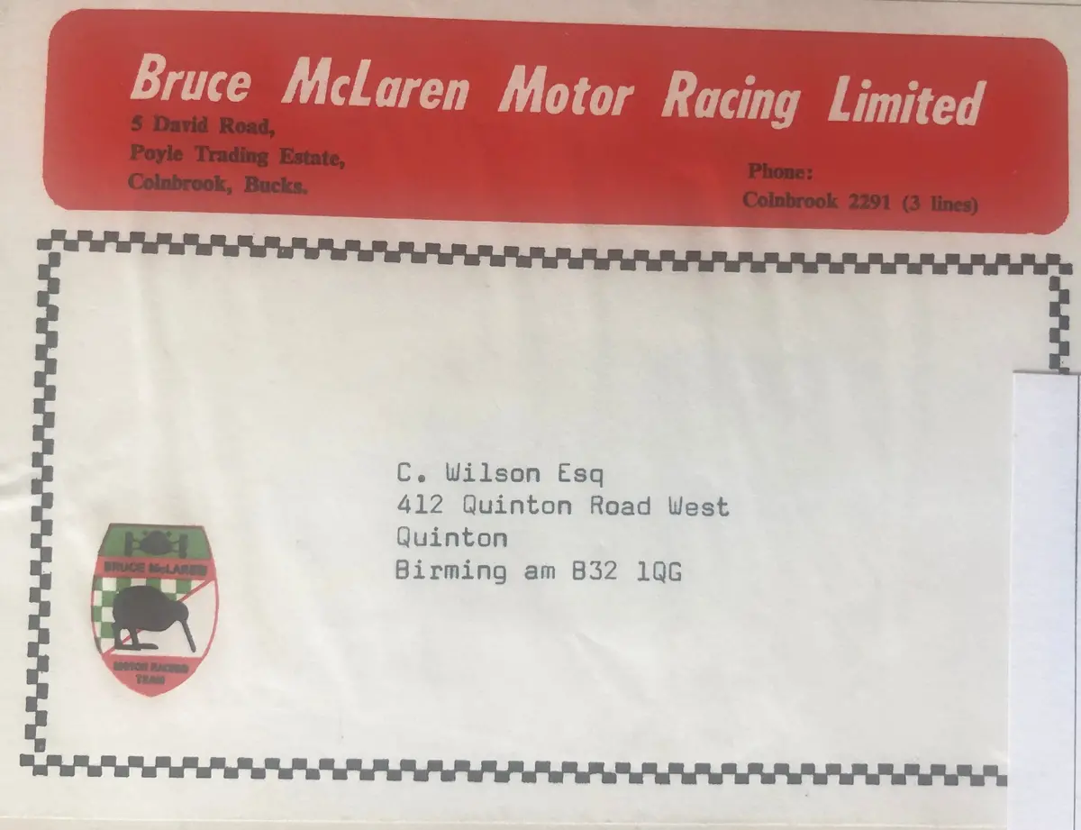 Mclaren Letter Address Panel 1