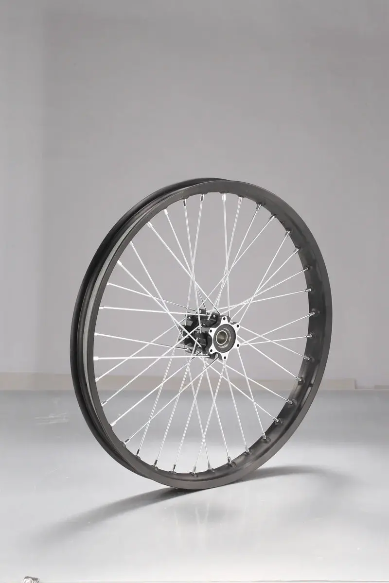 E Ride Pro – Oem Front Wheel Assembly With Rim Strip & Hub Cone Spacers (X2) 1