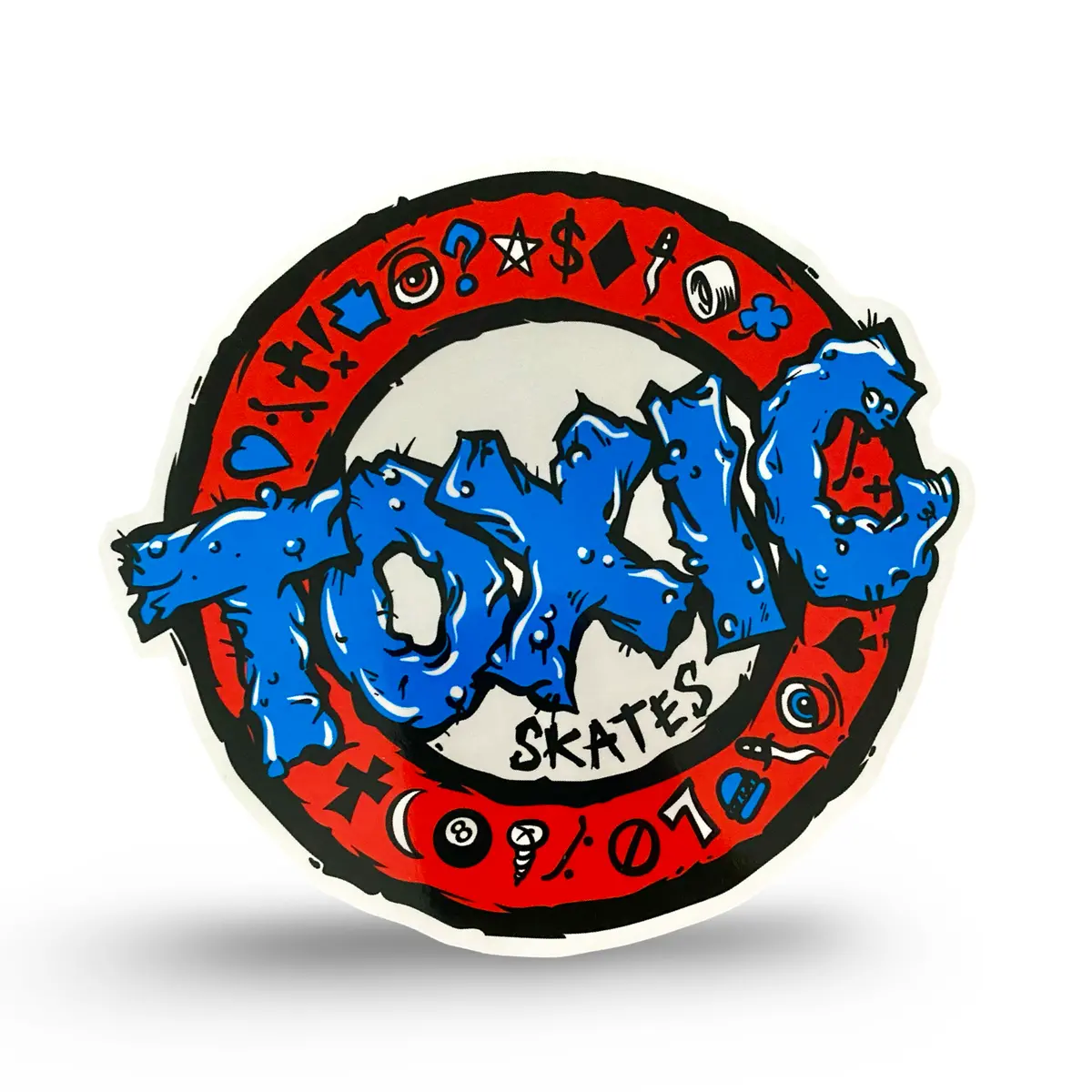 Toxic Skates Stickers 6" Or 3" 1