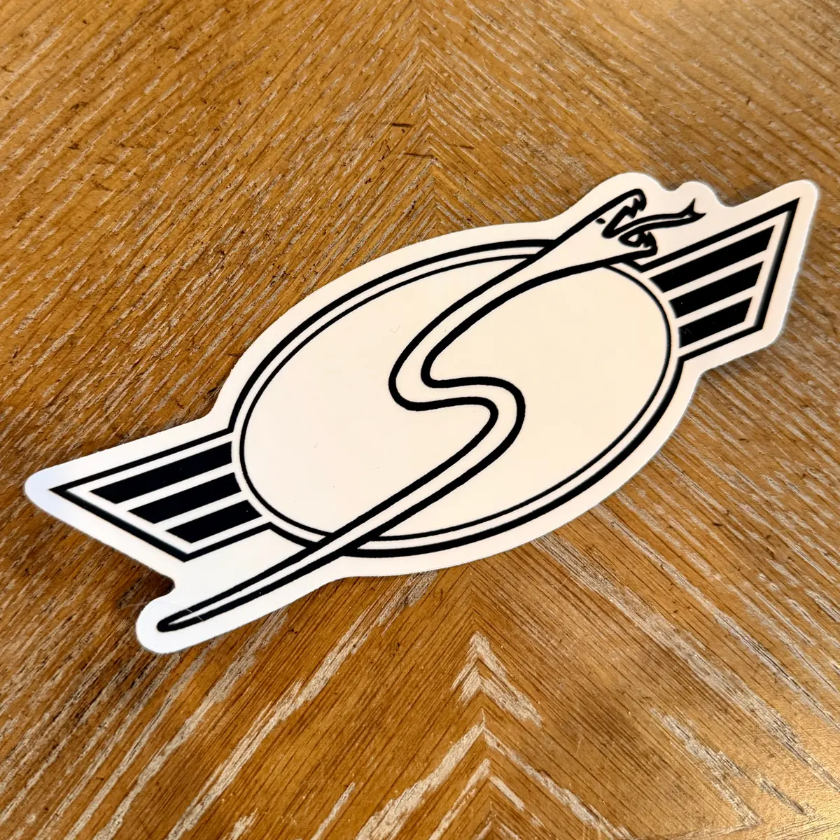 Sims Snake B/W Sticker 6.4” 1