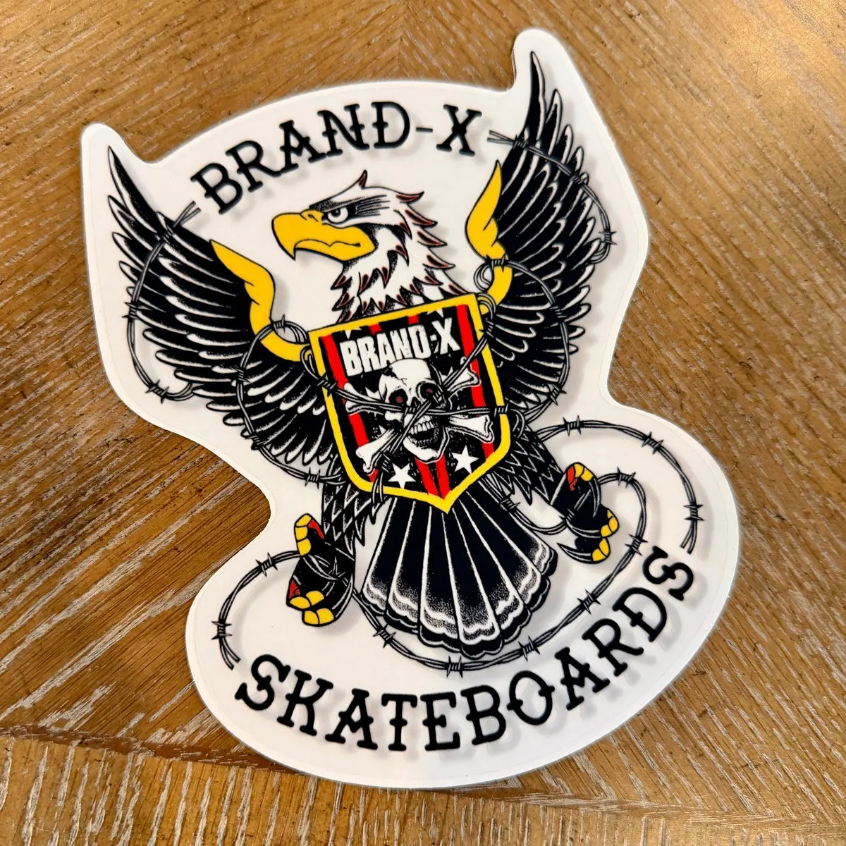 Brand-X Eagle Sticker Huge, Clear-Back 6.7" 1