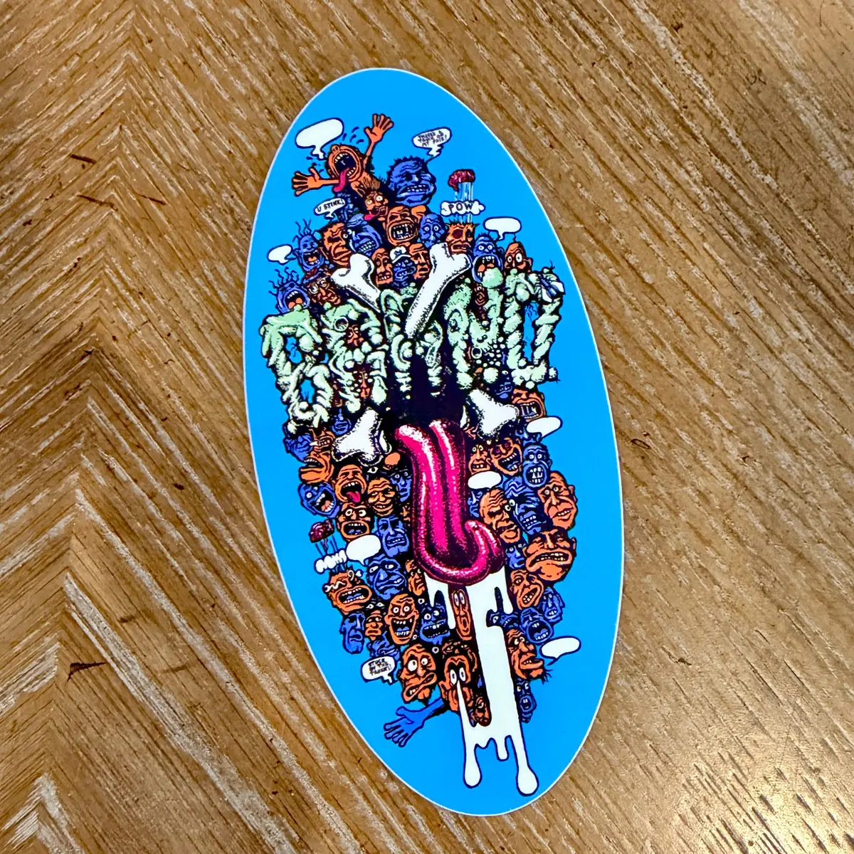 Riot Stick Sticker 5" 1