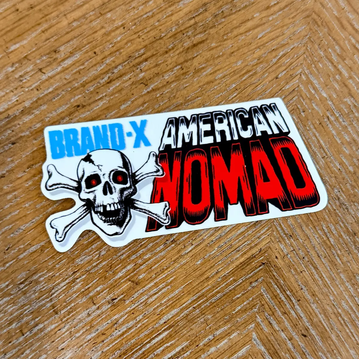 Brand-X-American Nomad Usa Sticker 3.6” 1