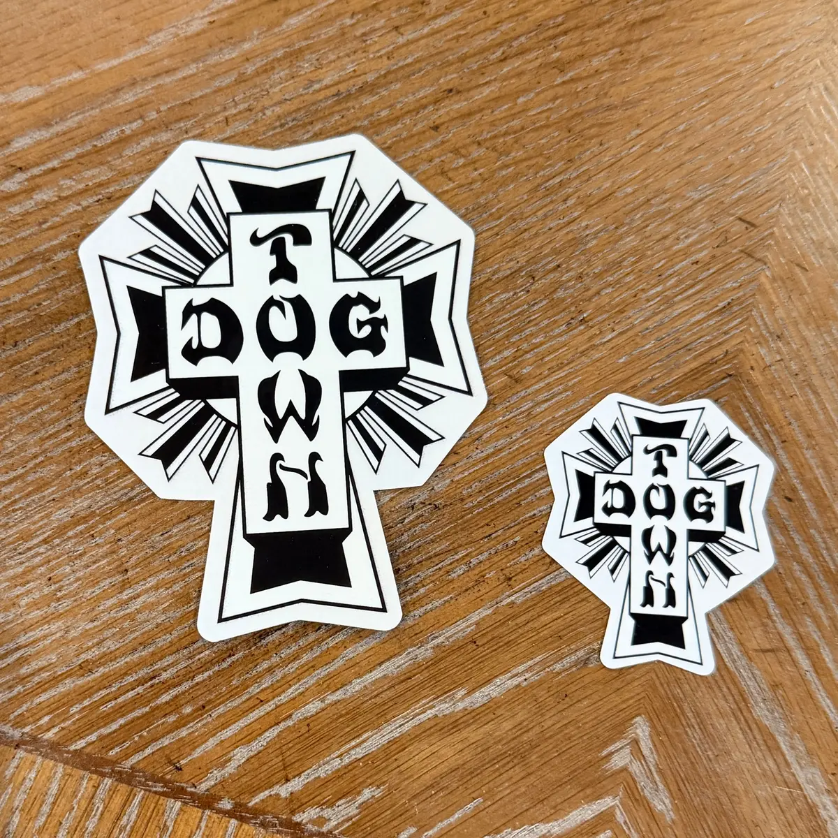 Dogtown Cross Stickers 2", 4" Or 12" 1