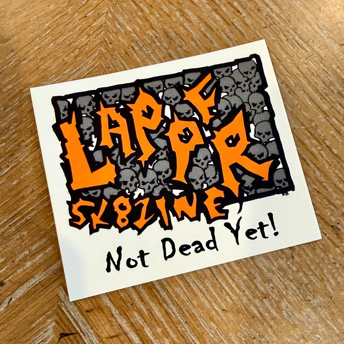 Lapper Skate Zine Sticker 3.5” 1
