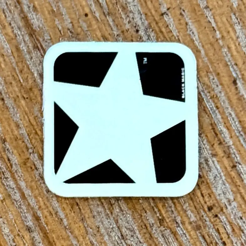 Black Label Star Vintage Nos Sticker 1" 1