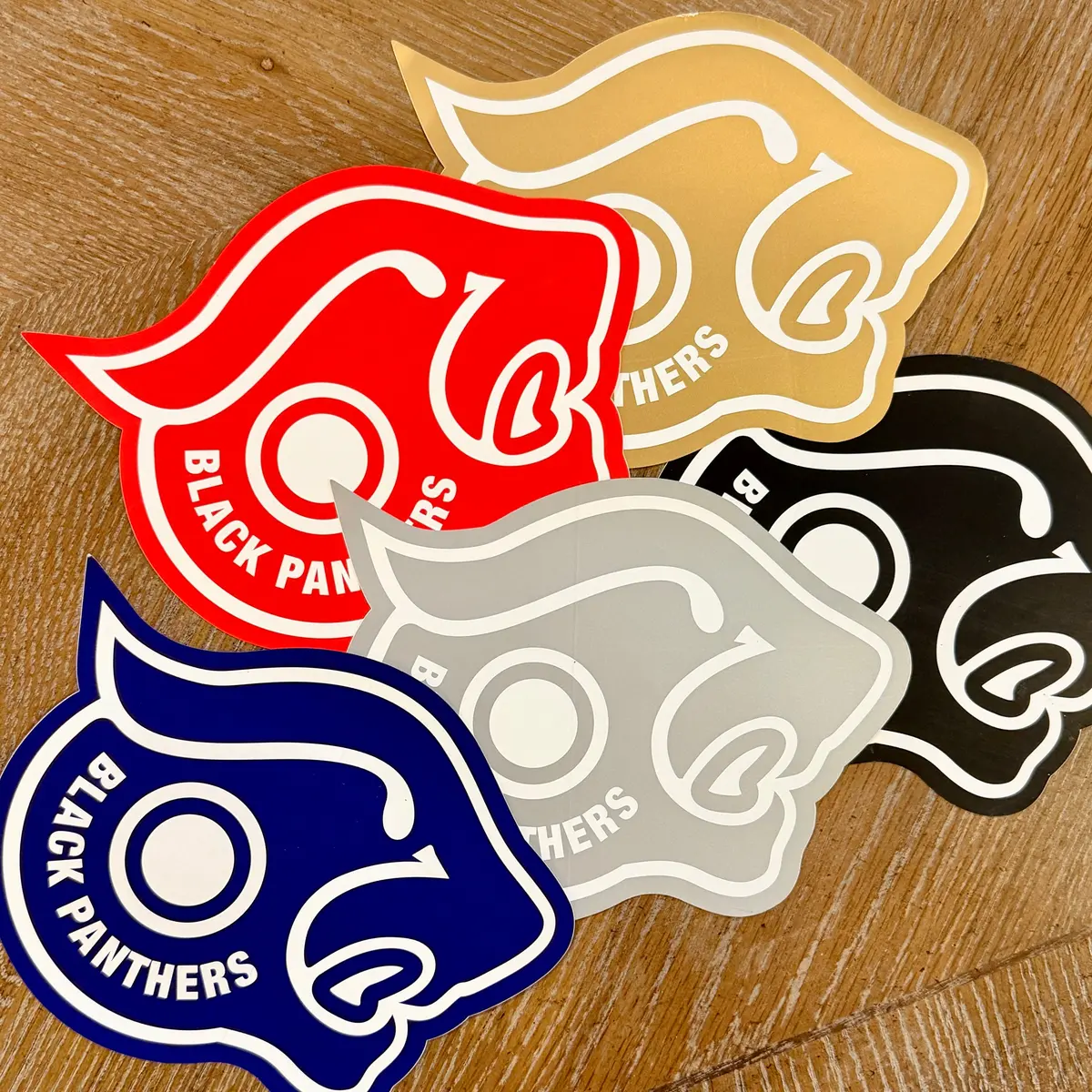 Black Panthers Vintage Nos Stickers 6” 1