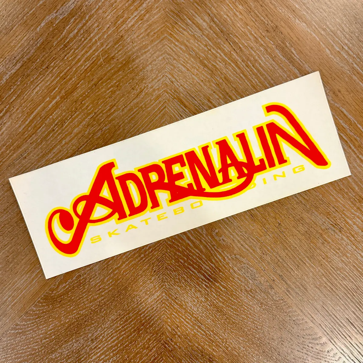 Adrenalin Vintage Nos Huge Sticker 12.5" 1