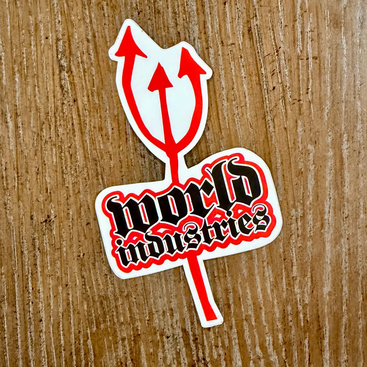 World Industries Vintage Nos Sticker 3.75" 1