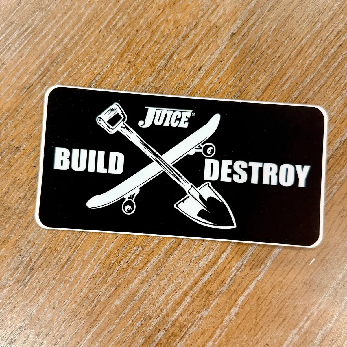 Build & Destroy Juice Sticker 5" 1