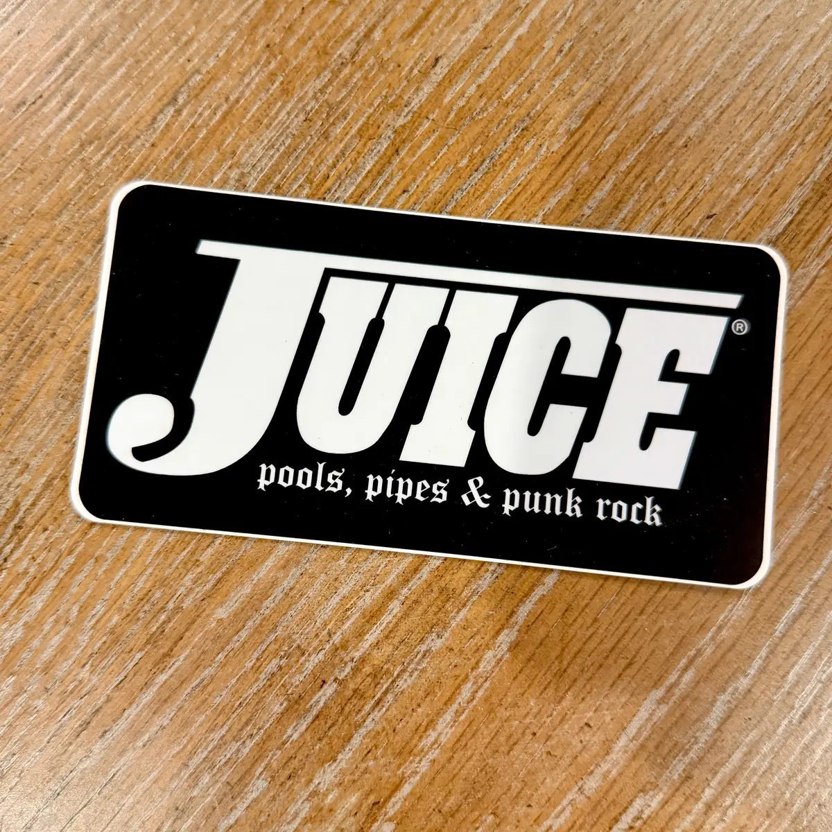 Juice Pools, Pipes, & Punk Rock Sticker 5" 1
