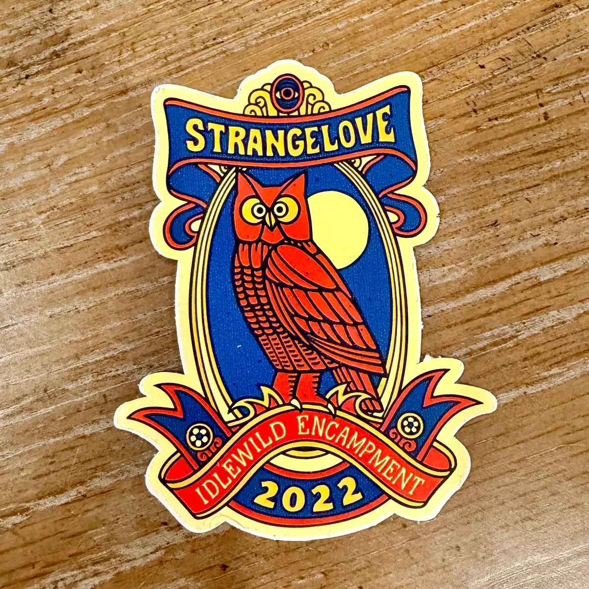 Strangelove Owl Sticker 3.5" 1