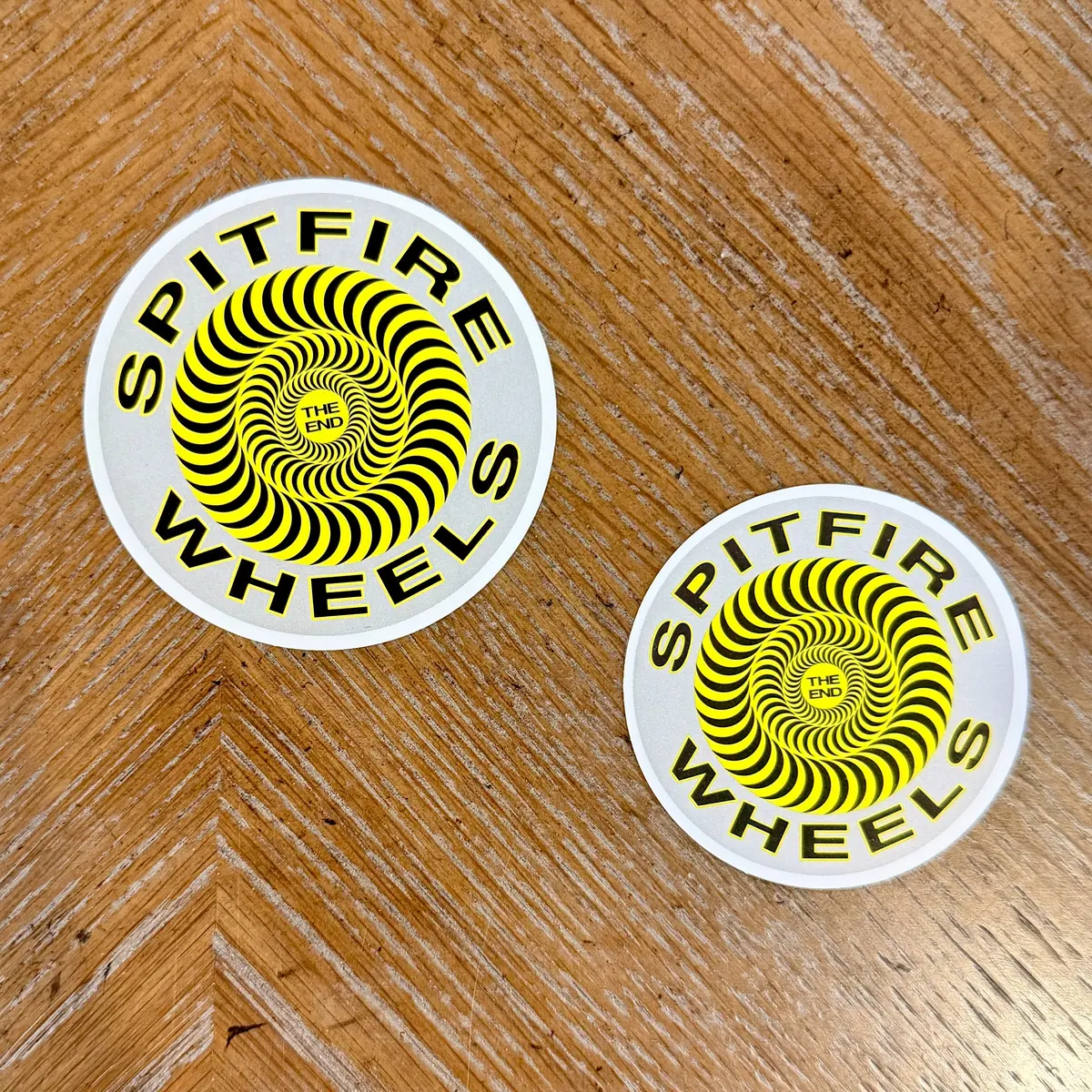 Spitfire The End Vintage Nos Stickers 2.25” & 2.75" 1