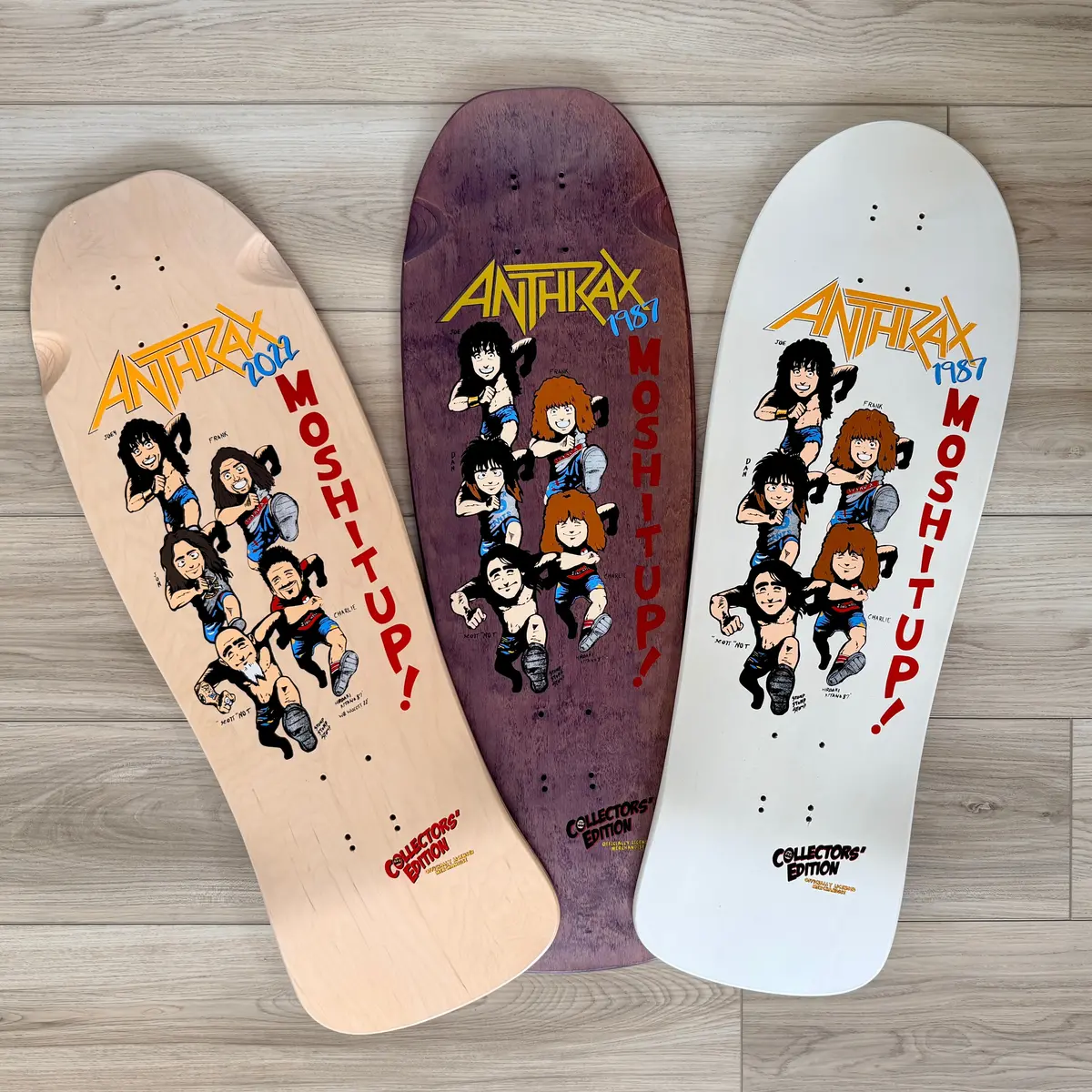 Anthrax Mosh-It-Up, Limited Edition Deck 10”X30” Hand-Painted 2