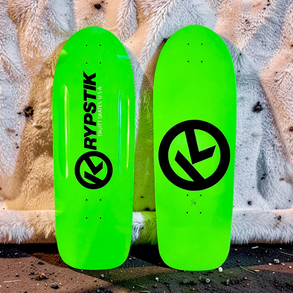 Krypstik Routed, 10”X30” Limited Edition Deck Hand-Painted (1 Of 9) 1