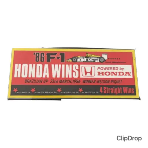 Honda Wiliams Wins Brazilian Gp 1986 1