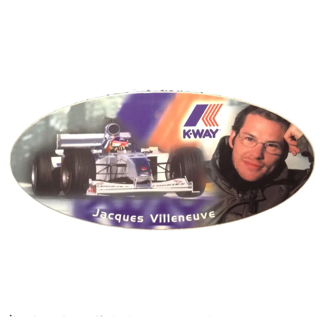 K Way - Jacques Villeneuve - Bar Sticker 1