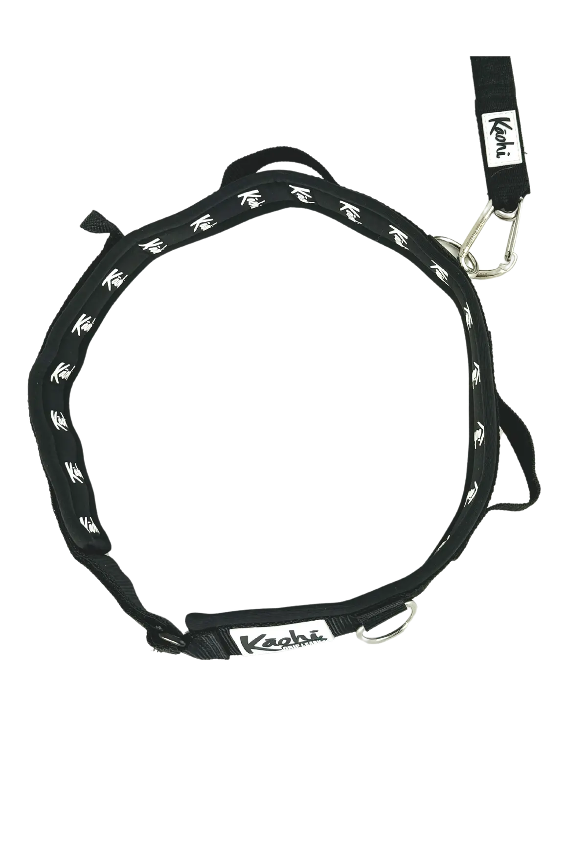 Kaohi Padded Black Belt Foil Waist Belt 1