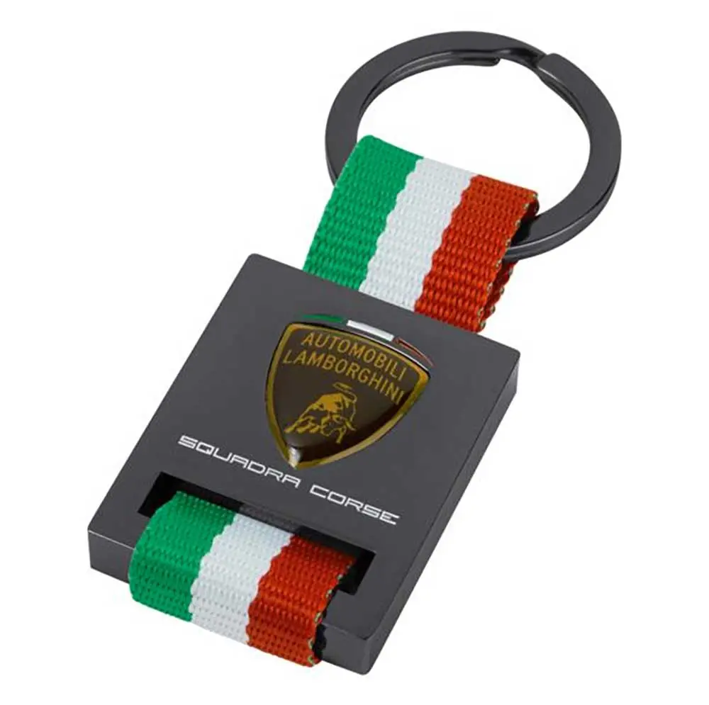 Lamborghini Squadra Corse Italian Strap Keyring 1