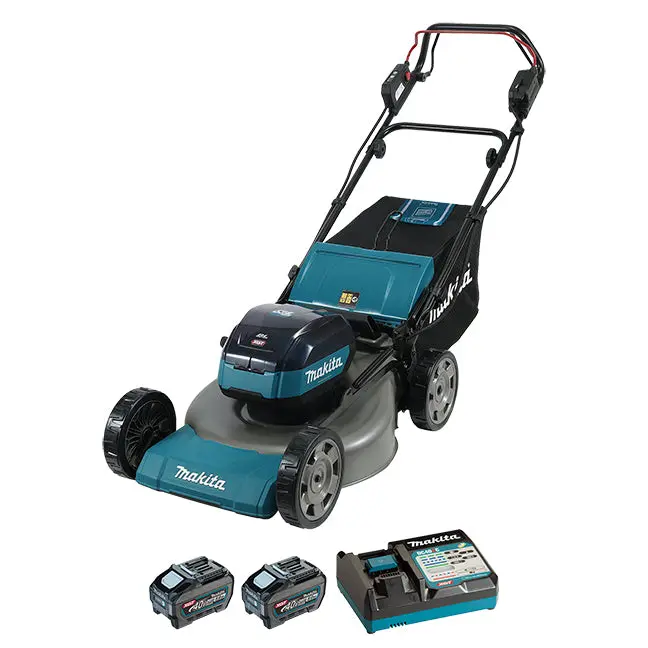 Makita Lm002gt201 40V Max Xgt Brushless 21 In. Self Propelled Steel Deck Lawn Mower Kit (5.0Ah X 2) 1