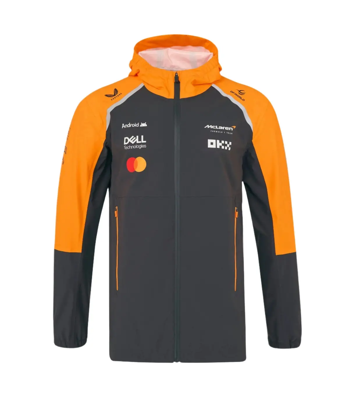 Mclaren F1 Team Rain Jacket 2025 Papaya 1