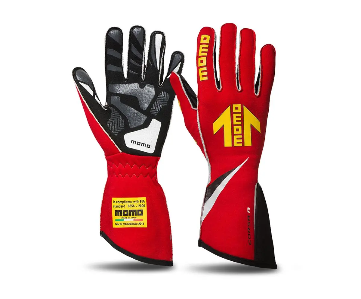 Momo Racing Corsa R Racing Gloves (Red) 1
