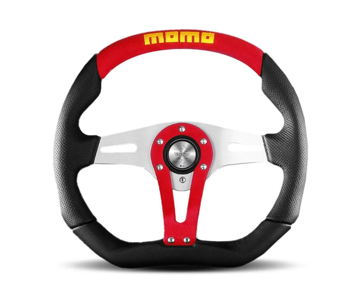 Momo Racing Trek Steering Wheels Trk35bk0r 1