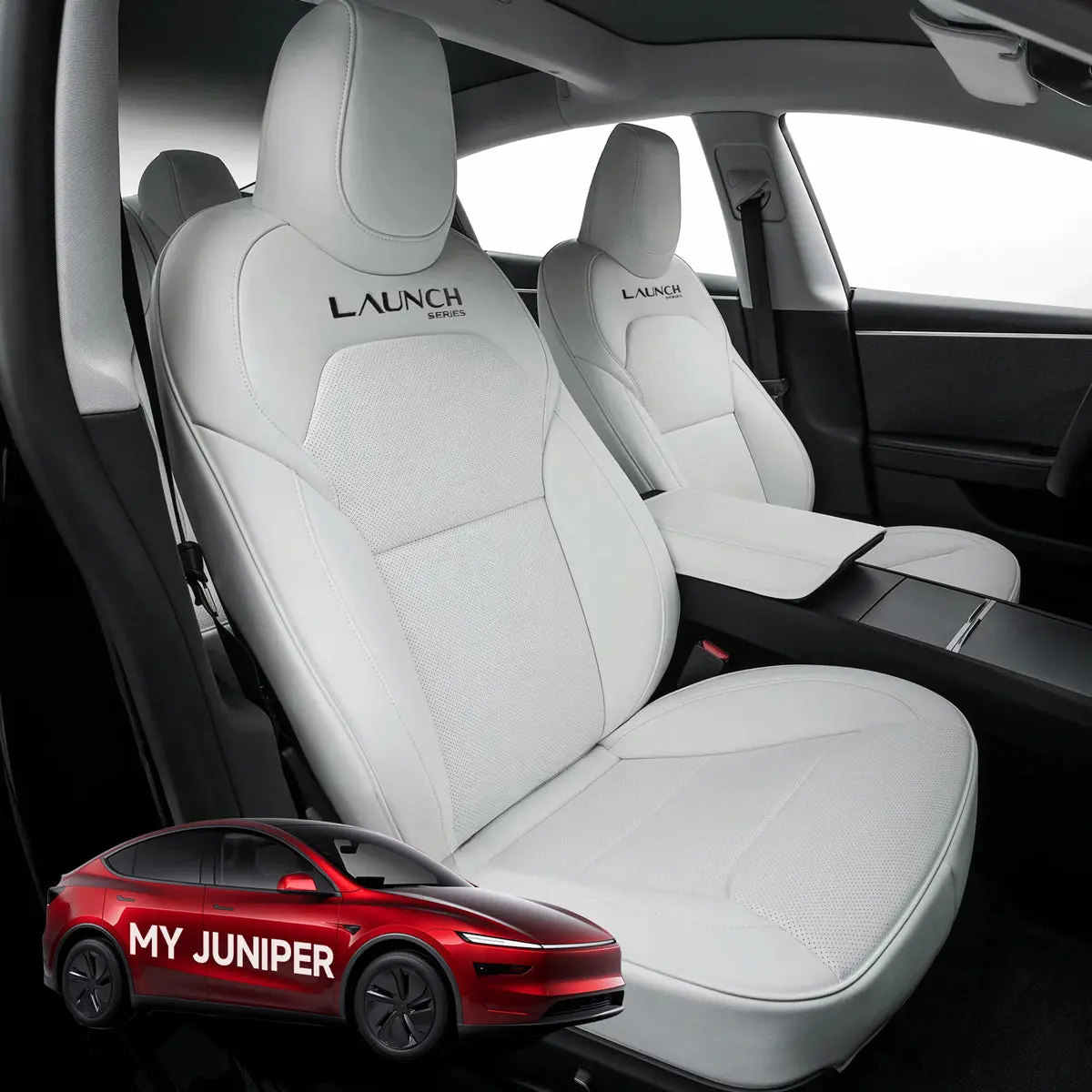 All-Inclusive Seat Cover For New Tesla Model Y Juniper 2025+ (With Launch Series Embroidery Logo) 1