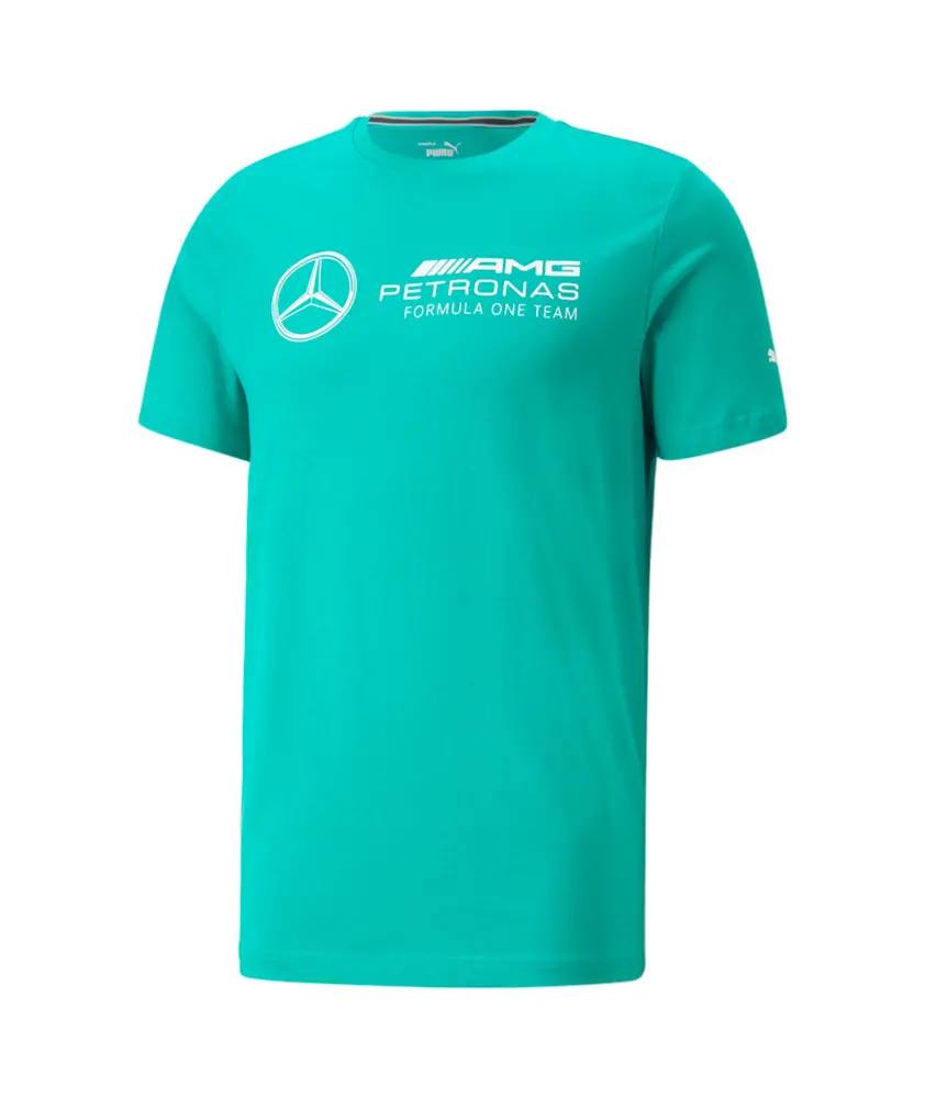 Puma Mercedes Amgp F1 Ess Logo Tee Spectra Green 1
