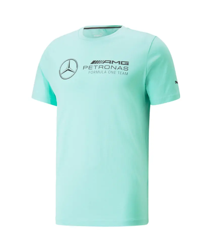 Puma Mercedes Amgp F1 Ess Logo Tee Mint Green 1