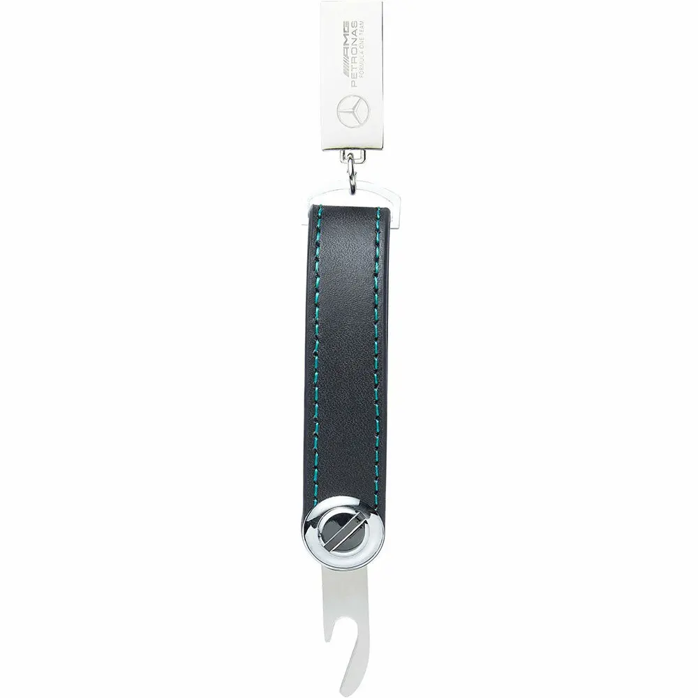 Mercedes Amg Petronas F1 Leather Keychain 1