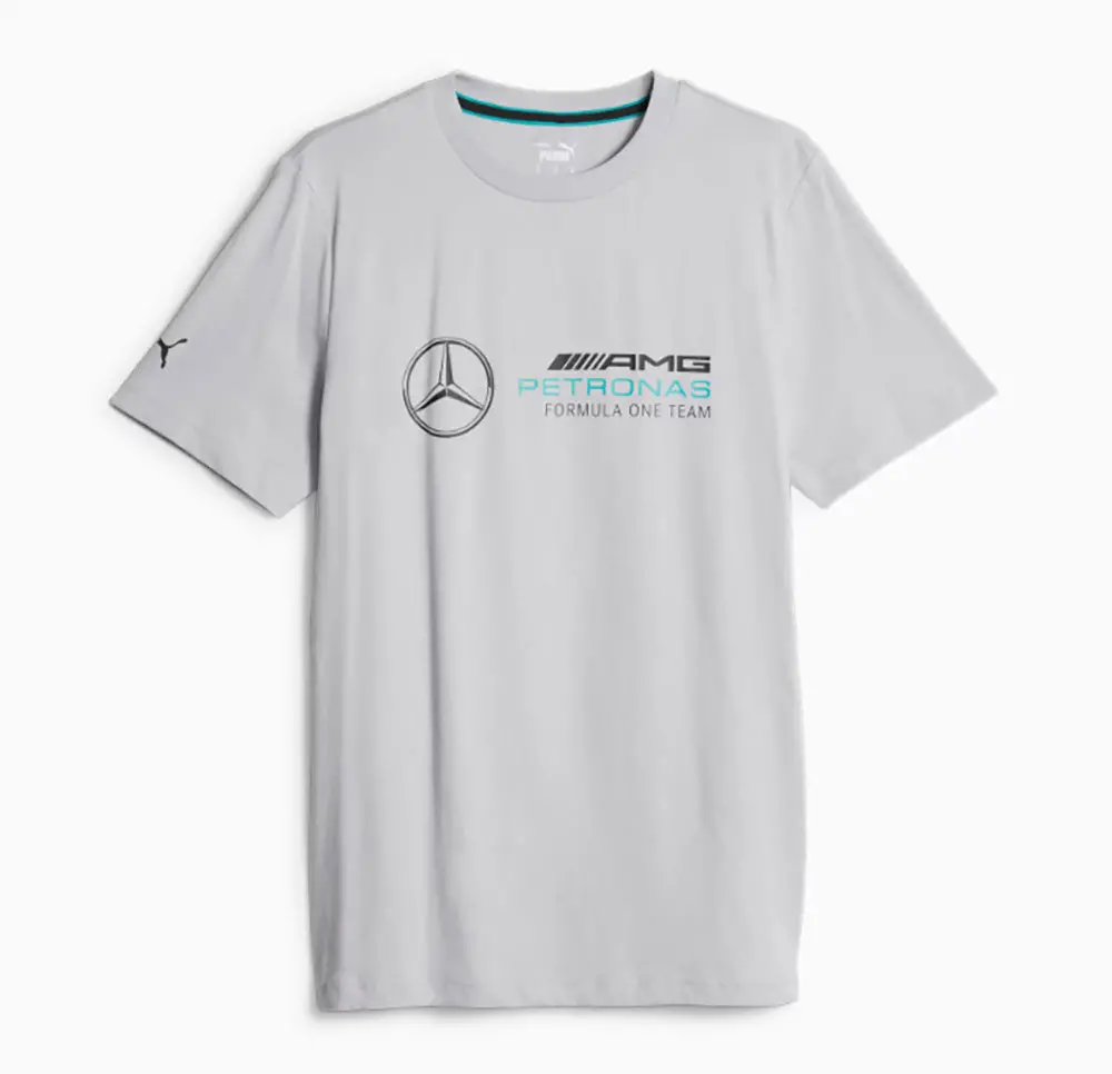 Puma Mercedes Amg F1 Logo Tee Silver 1