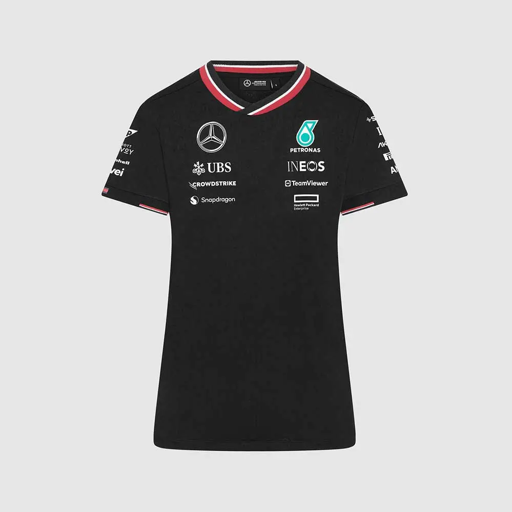 Mercedes Amg F1 Womens Team Driver Tee 2024 Black 1