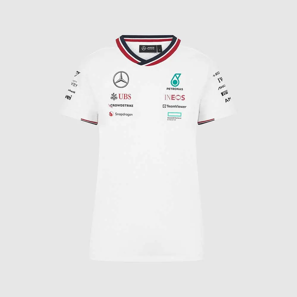 Mercedes Amg F1 Womens Team Driver Tee 2024 White 1