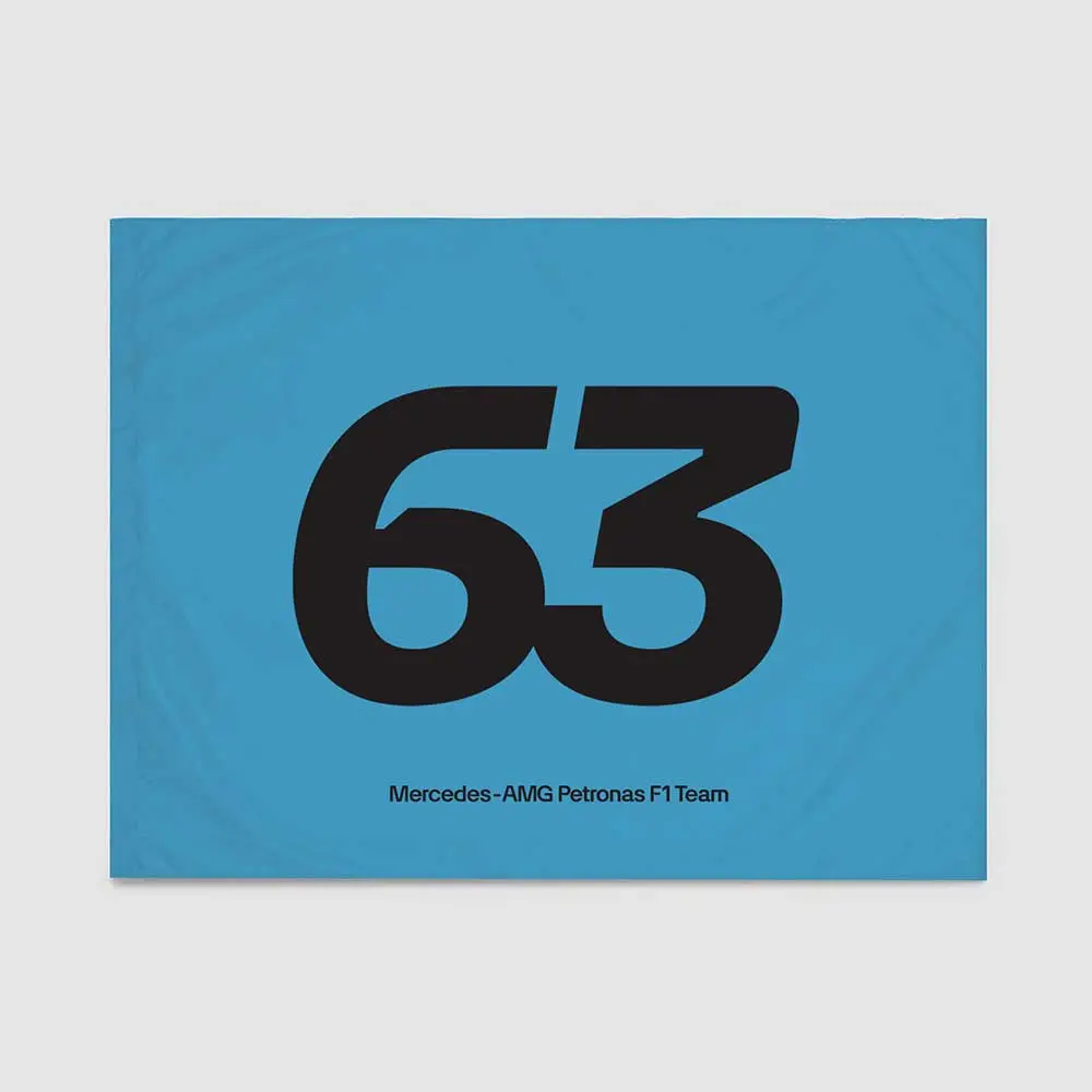 Mercedes Amg Petronas F1 George Russell #63 Flag Blue 1